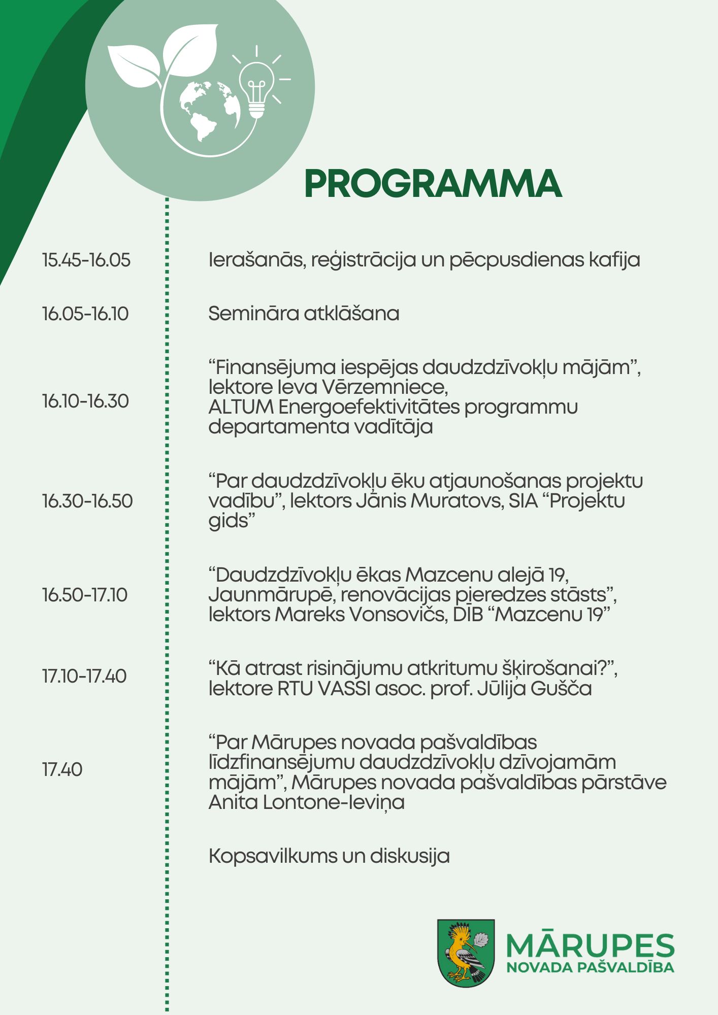 Energoefektivitātes seminārs programma