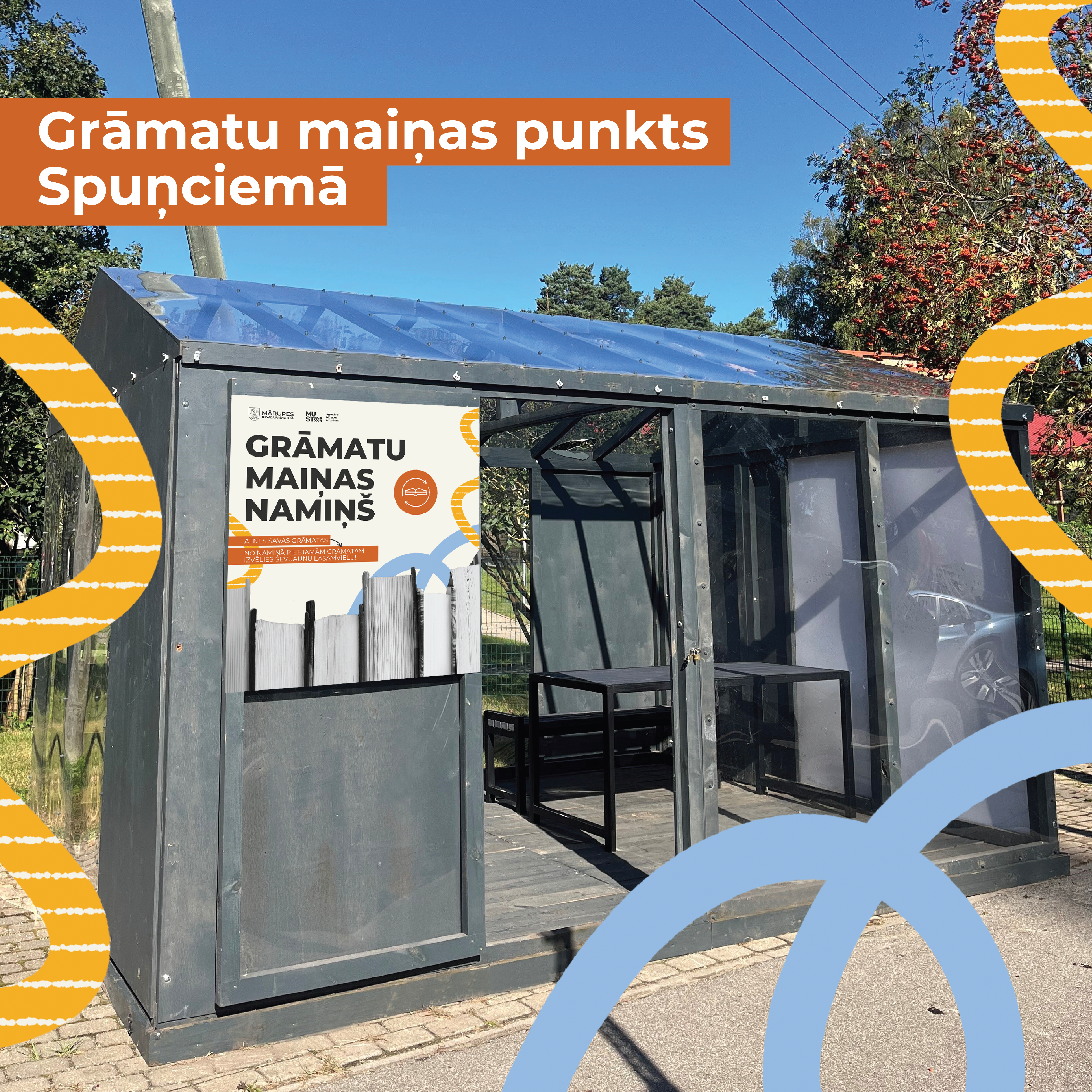 Grāmatu maiņas namiņš Spuņciemā