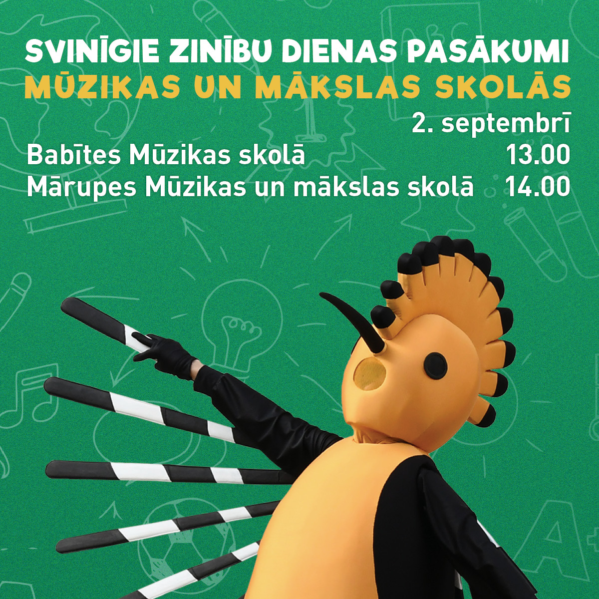 mūzikas un mākslas skolu grafiks