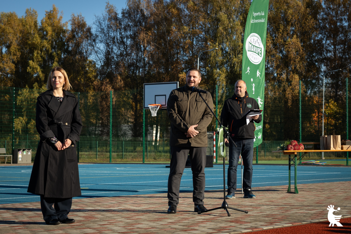 Jaunmārupes pamatskolas sporta laukuma atklāšana