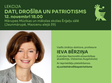 12. novembrī notiks lekcija par datiem, drošību un patriotismu