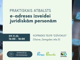 Praktiskais atbalsts e-adreses izveidei juridiskām personām