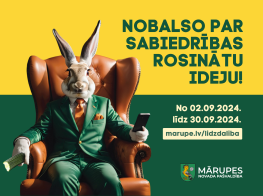 Lidzdalibas projekta balsošanas informācijas afiša