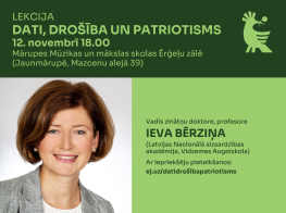 12. novembrī notiks lekcija par datiem, drošību un patriotismu