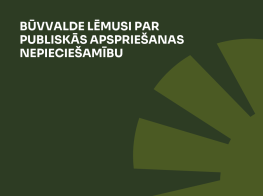 Tumši zaļš fons ar gaiši zaļu grafiku un baltu tekstu